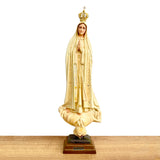 Estatua de la Virgen de Fátima con Acabado Envejecido - 50 cm (19.6”)