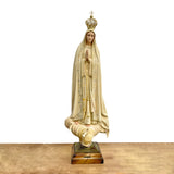 Estatua de la Virgen de Fátima con Acabado Envejecido - 77 cm (30.3”)