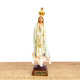 Estatua De La Virgen De Fátima Blanca De 11CM