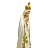 Estatua De La Virgen De Fátima Blanca De 11CM