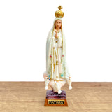 Estatua De La Virgen De Fátima Escarchada De 11CM