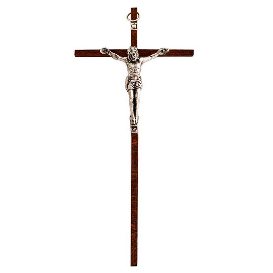 Cristo para colgar en madera 22cm