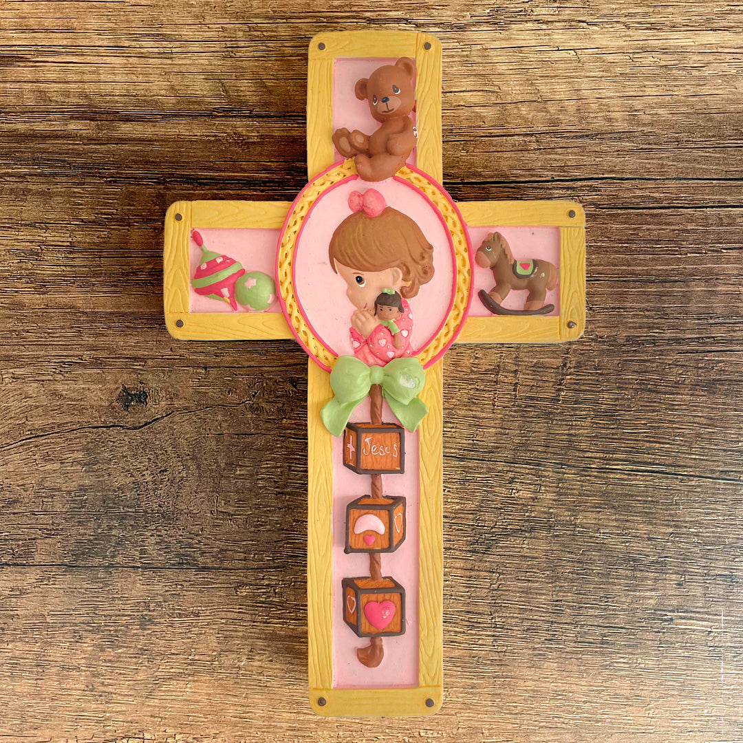 Cruz Grande De Protección Para Niña - Decoración Infantil