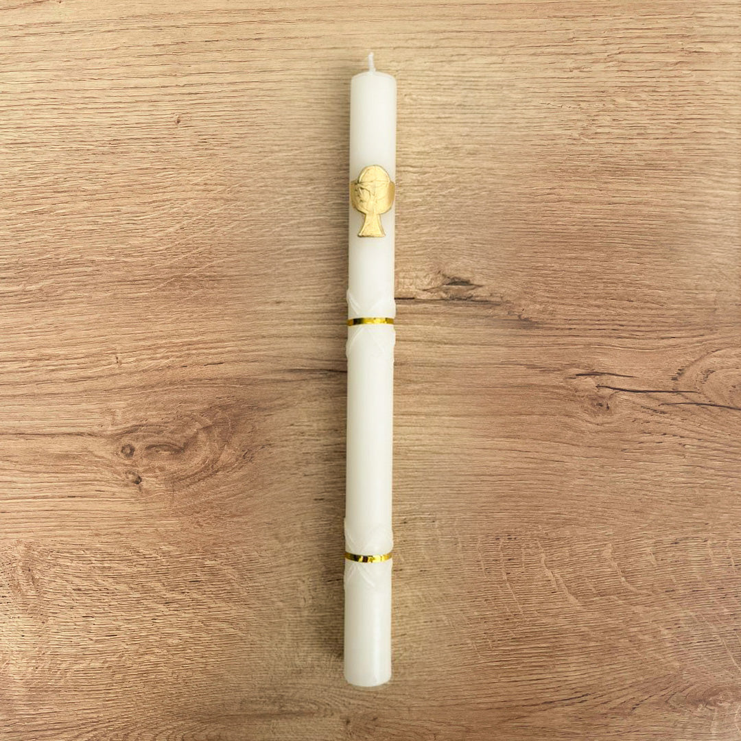 Cirio Imagen Cuerpo de Cristo Dorado