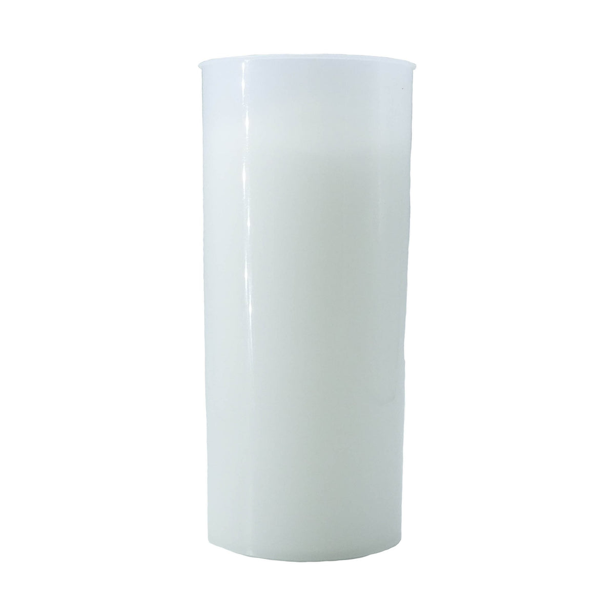 Vela Vaso Plástico Blanca