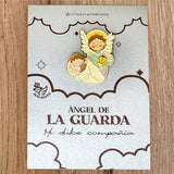 Pin Metálico Ángel de la Guarda con Recubrimiento de Resina