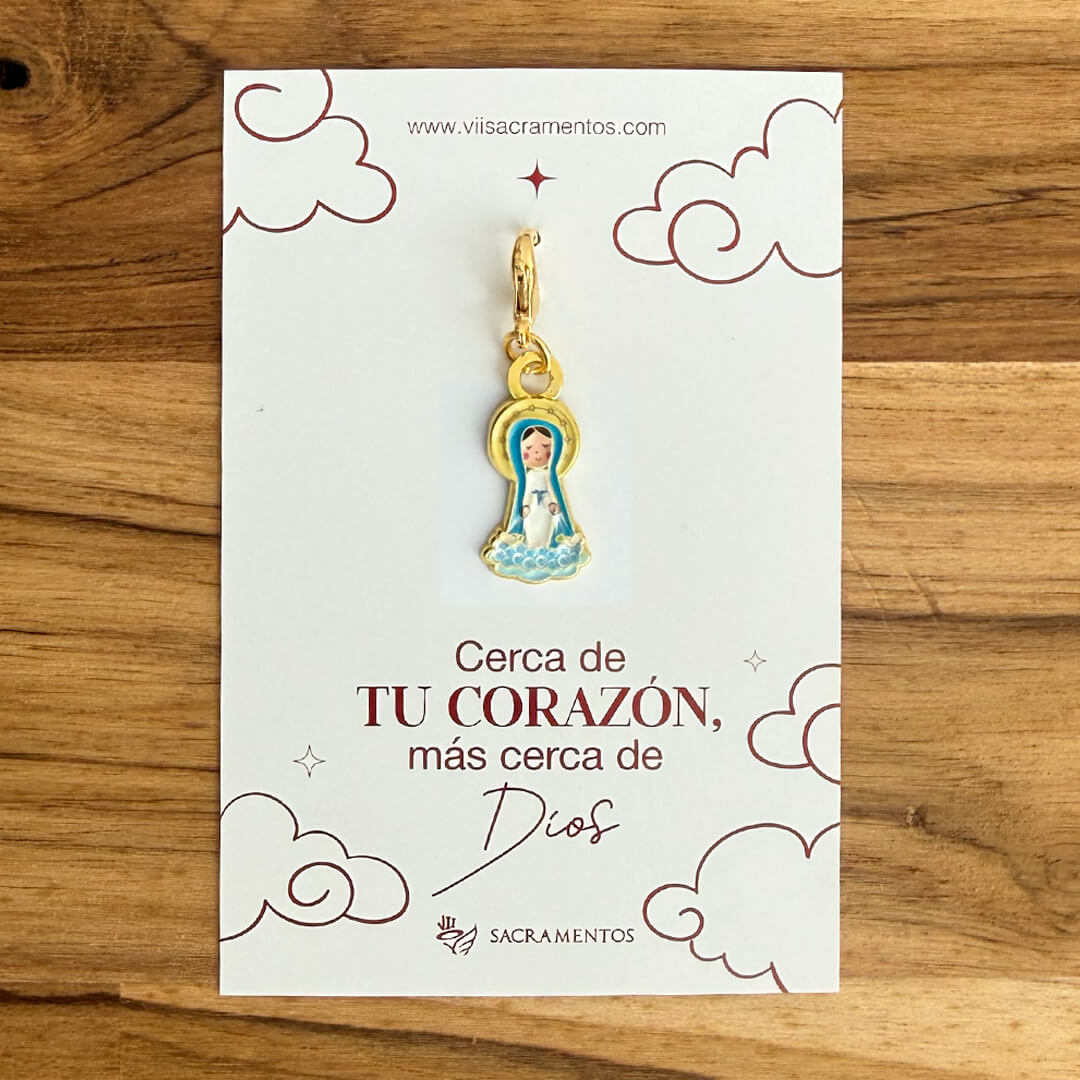 Dije Charm Virgen de la Medalla Milagrosa - Personaliza tu Fe