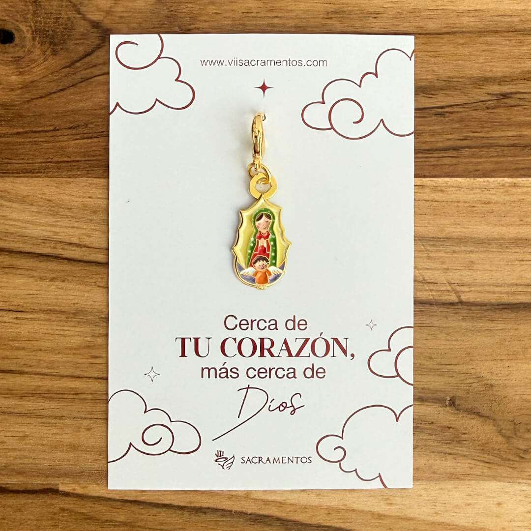 Dije Charm Virgen de Guadalupe - Personaliza tu Fe