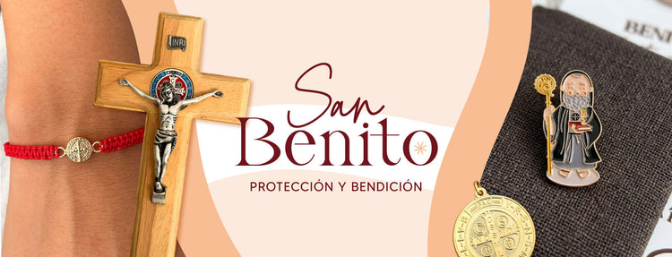 Productos con la medalla de San Benito Pines, Cristos, Pulseras - VII Sacramentos