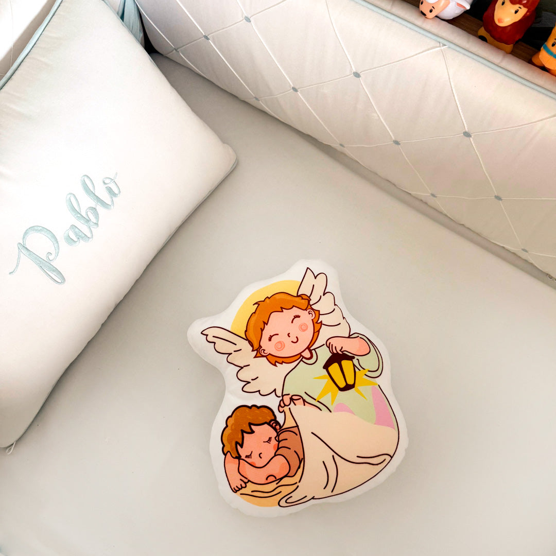 Cojín Ángel de la Guarda – Diseño Exclusivo VII Sacramentos