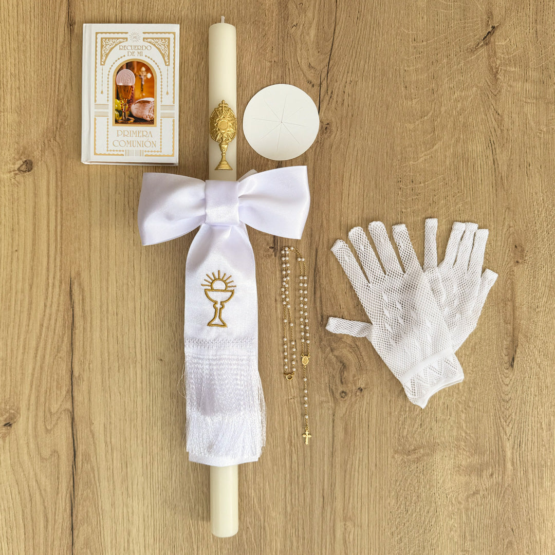 Kit de Accesorios para Niña de primera comunión, con Libro Misalhecho en Colombial - VII Sacramentos Colombia