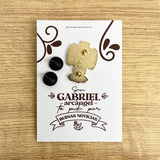 Pines Metálico San Gabriel Arcángel Resinado – VII Sacramentos Colombia