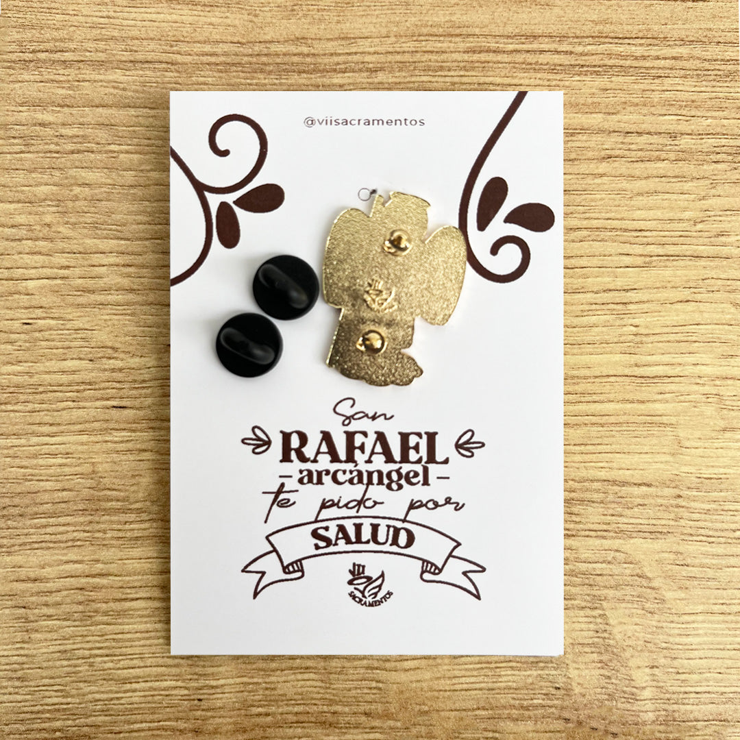 Pines Metálico San Rafael Arcángel Resinado – VII Sacramentos Colombia