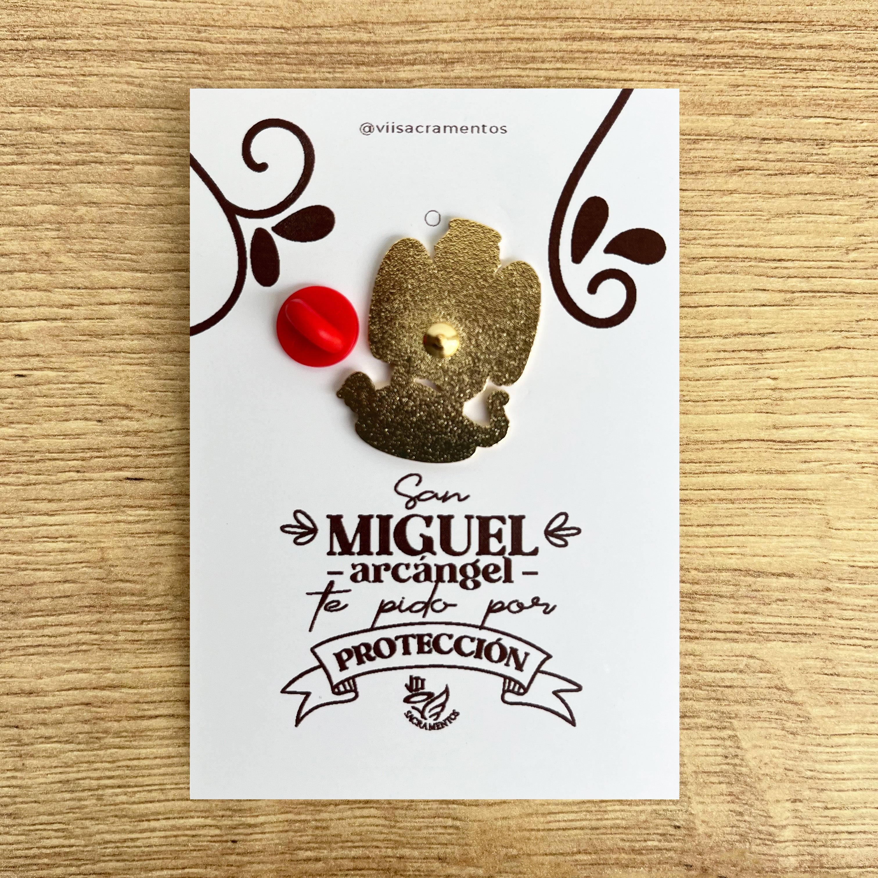 Pines Metálico San Miguel Arcángel Resinado