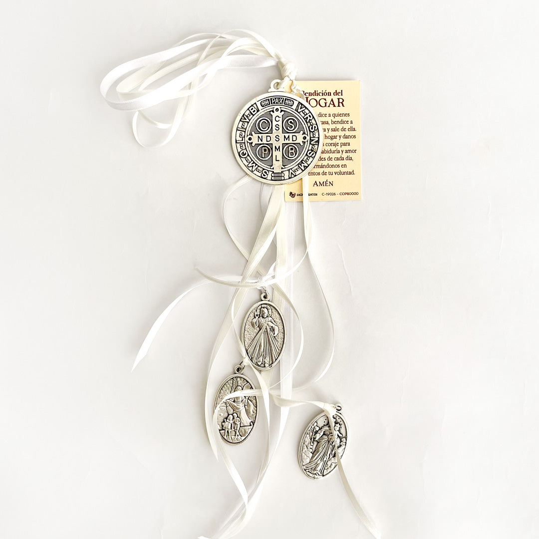 Recordatorio Kit Medalla de San Benito – Protección y Bendición del Hogar X 6Unidades – VII Sacramentos Colombia