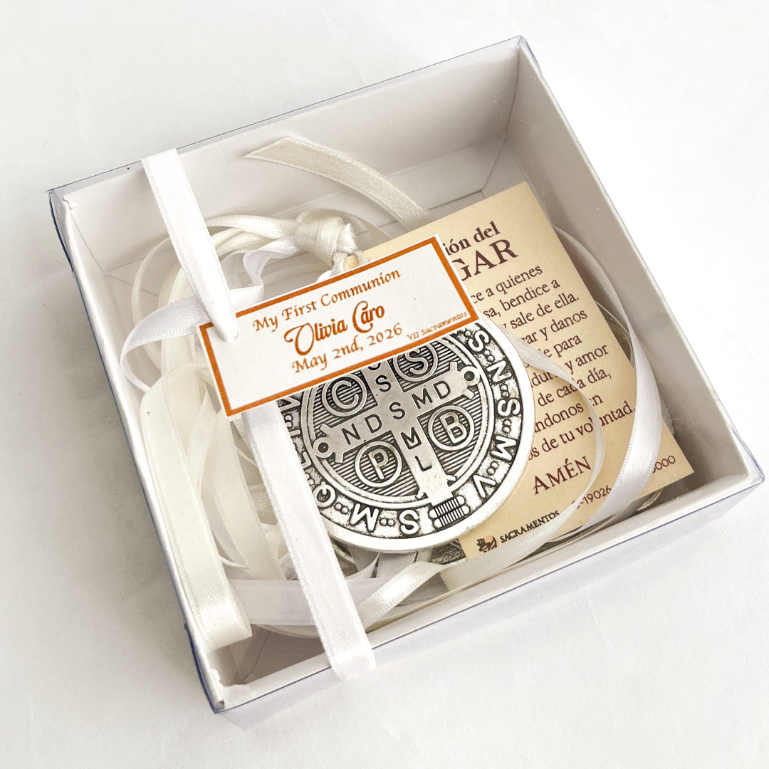 Recordatorio Kit Medalla de San Benito – Protección y Bendición del Hogar X 6Unidades – VII Sacramentos Colombia